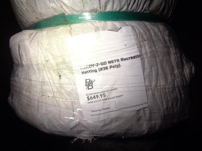 BETTER BASEBALL NET 36POLY1255 12'X12'X55' BLACK NEW KSLR