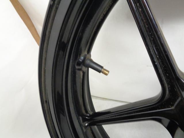USED ENKEI KAWASAKI SPORTBIKE BLACK 3 TWIN SPOKE WHEEL 17x3.5 BORE 25.8mm WR