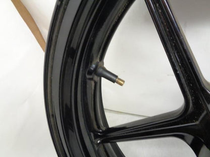 USED ENKEI KAWASAKI SPORTBIKE BLACK 3 TWIN SPOKE WHEEL 17x3.5 BORE 25.8mm WR