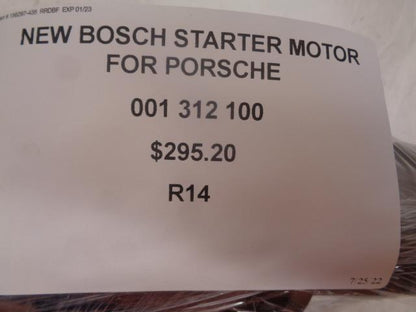 NEW BOSCH STARTER MOTOR FOR PORSCHE 001 312 100 R14