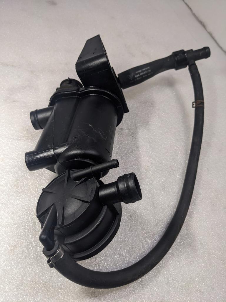 PORSCHE OIL SEPERATOR CRANKCASE VENT VALVE W TUBE 99610702355 USED 996BGL