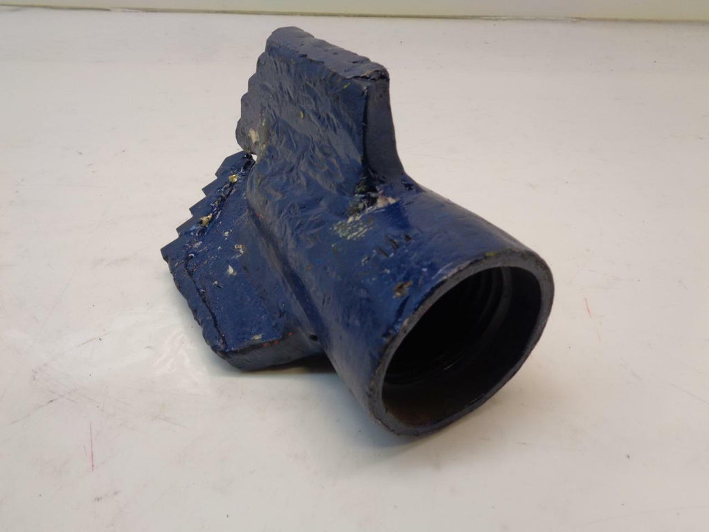 NEW UNBRANDED STEP DRAG BIT FOR COAL MINING BLUE 6" DIAMETER FEMALE THREAD H2