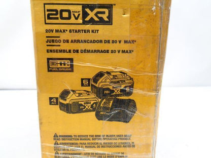 NEW DEWALT 20V MAX XR PREMIUIM LITHIUM-ION 6.0AH 4.0AH STARTER KIT DCB246CK R30