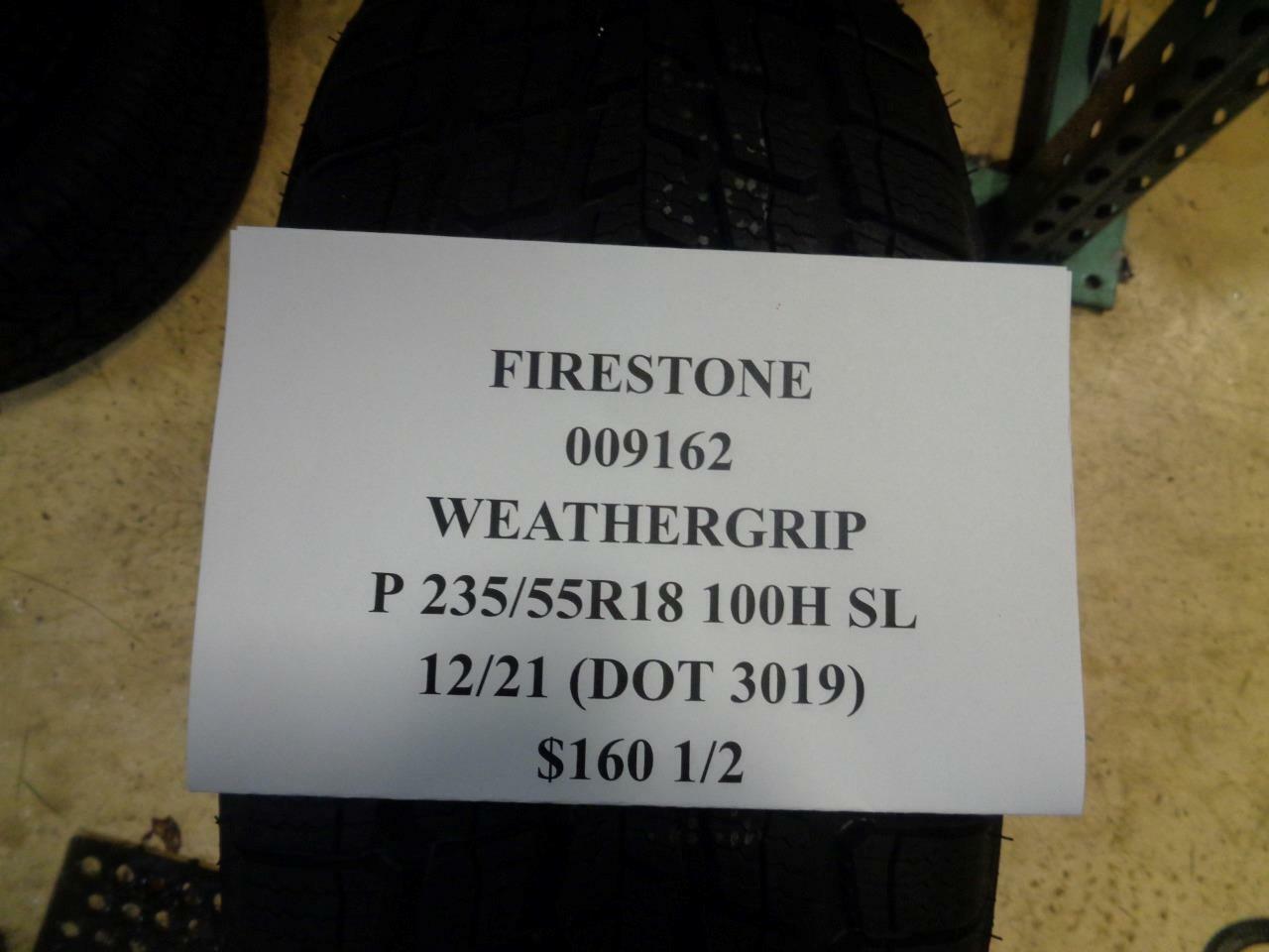 1 NEW FIRESTONE WEATHERGRIP P 235 55 18 100H SL ALL WEATHER TIRE 009162