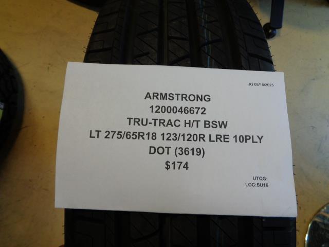 ARMSTRONG TRU-TRAC H/T BSW LT 275 65 18 123/120R LRE 10PLY TIRE 1200046672 BQ4
