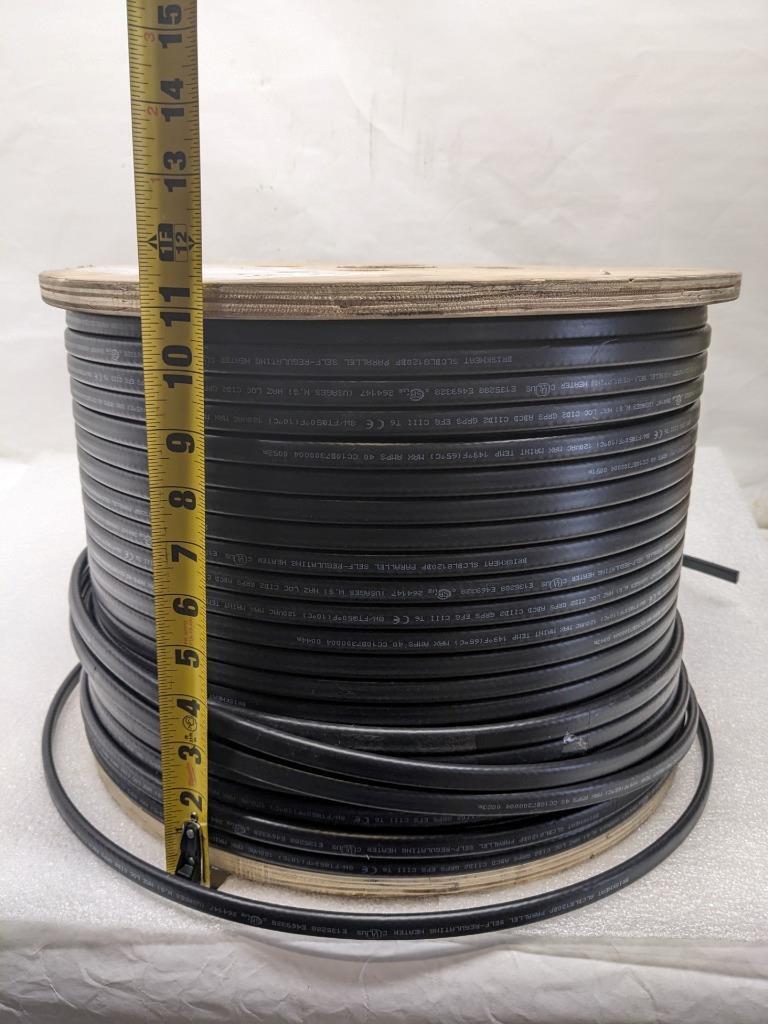 BRISKHEAT SLCBL8120BP SELF-REGULATING HEATING CABLE 8W 120V 1000FT NEW B2