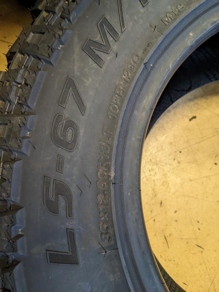 LANCASTER LS-67 MT BSW LT 35 12.5 18 123Q LRE 10PLY TIRE LK5B9MA CQ2