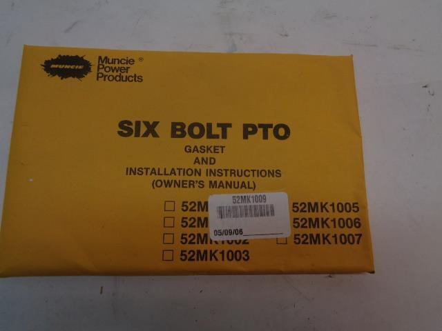 MUNCIE 48TK3937 POWER PRODUCTS CS6 SERIES INSTALLATION KIT 12V R5TE