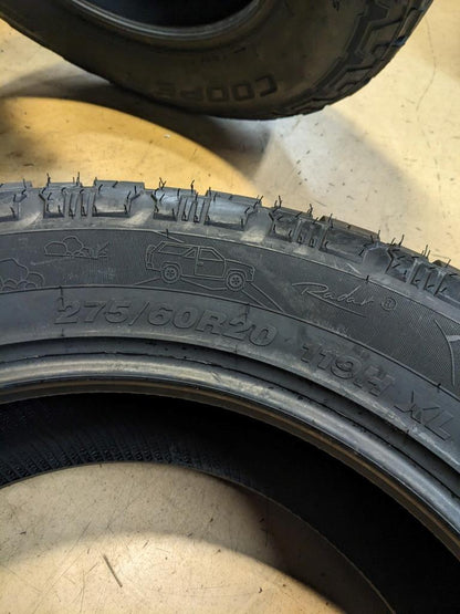 RADAR RENEGADE A/T 5 BSW P 275 60 20 119H XL TIRE RZD0077 CQ1