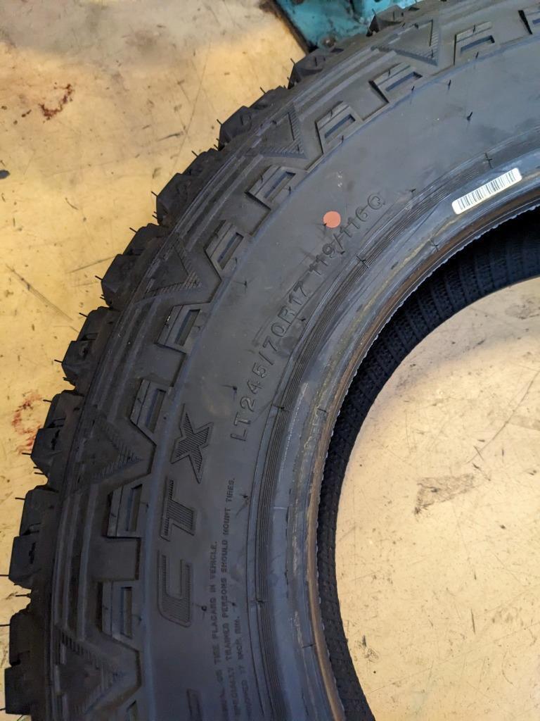 WILD TRAIL CTX LT 245/70R17 119/116Q LRE 10PLY TIRE WCX70 CQ3