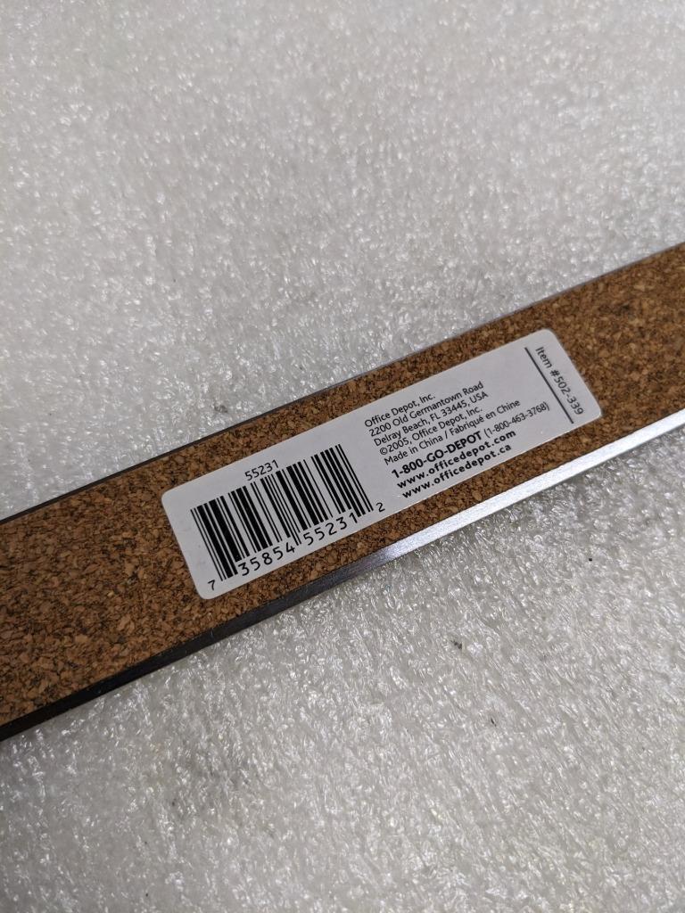 ACME UNITED ACM10417 STAINLESS STEEL RULERS 40893 (12-PACK) 18" NEW R13T2