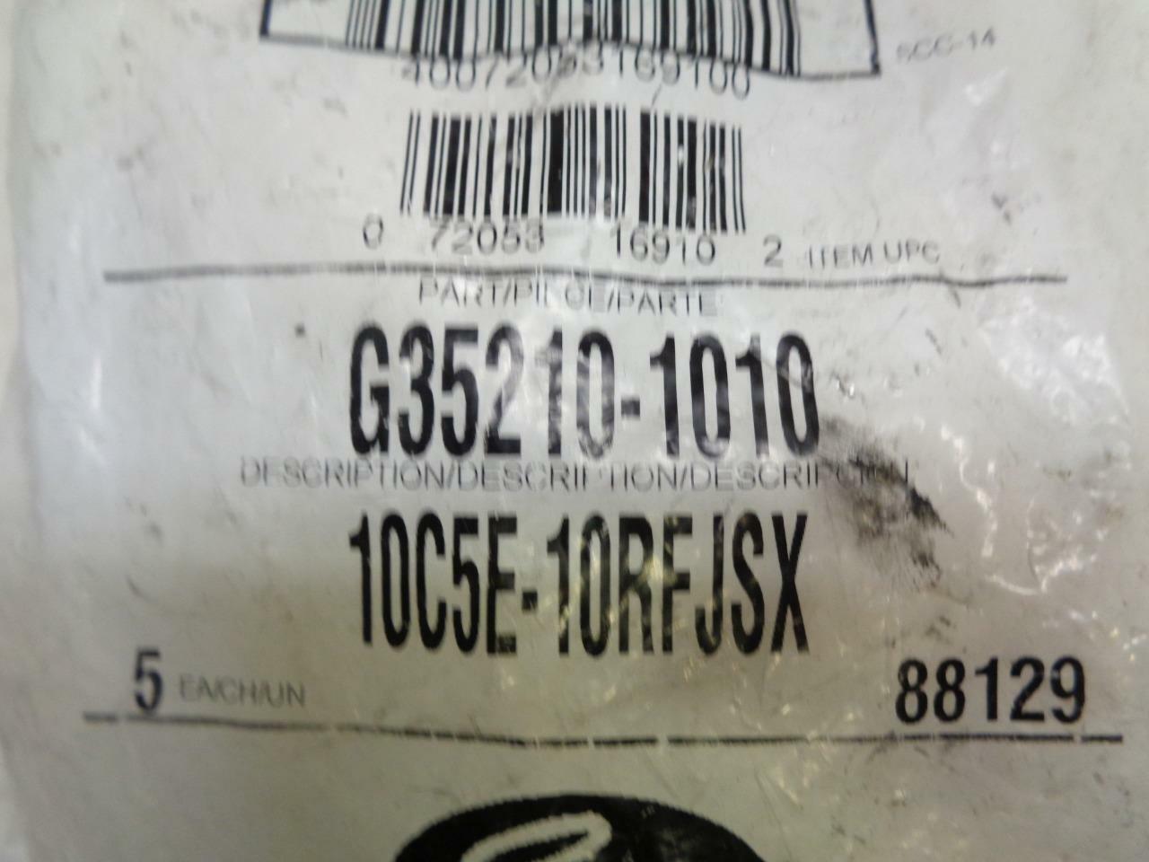 1 PACK OF 5 GATES G35210-1010 1/2" STEEL DUAL SEAT JIC & A1 FLARE COUPLING R10TD