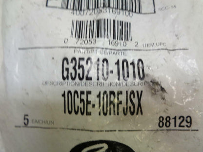 1 PACK OF 5 GATES G35210-1010 1/2" STEEL DUAL SEAT JIC & A1 FLARE COUPLING R10TD