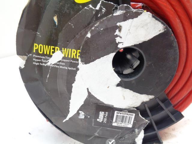 STINGER ELECTRONICS SPW14TR250 PRO SERIES 4 AWG RED POWER WIRE 250 FT NEW H2