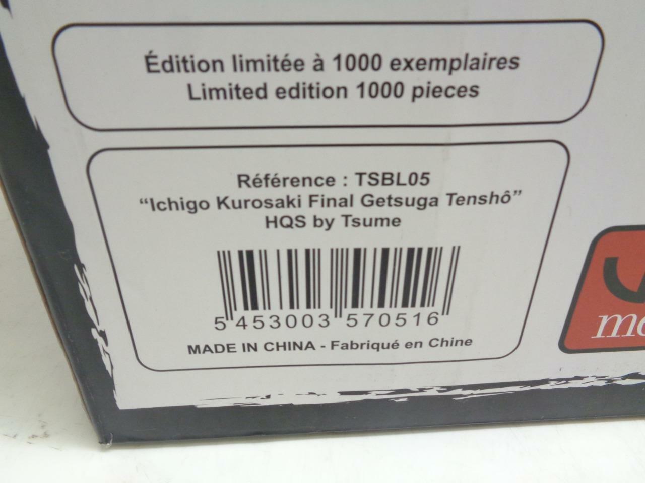 Genuine Mint In Box Tsume Kurosaki Ichigo Final Getsuga Tenshō Statuette SR