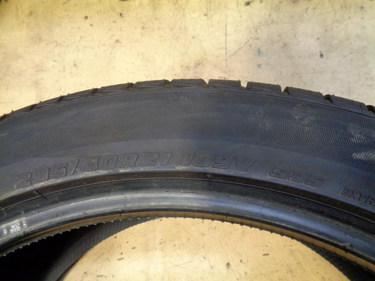1 NEW BLEMISH TIRE YOKOHAMA AVID GT S35 *NO 285 40 21 109V XL 110193369
