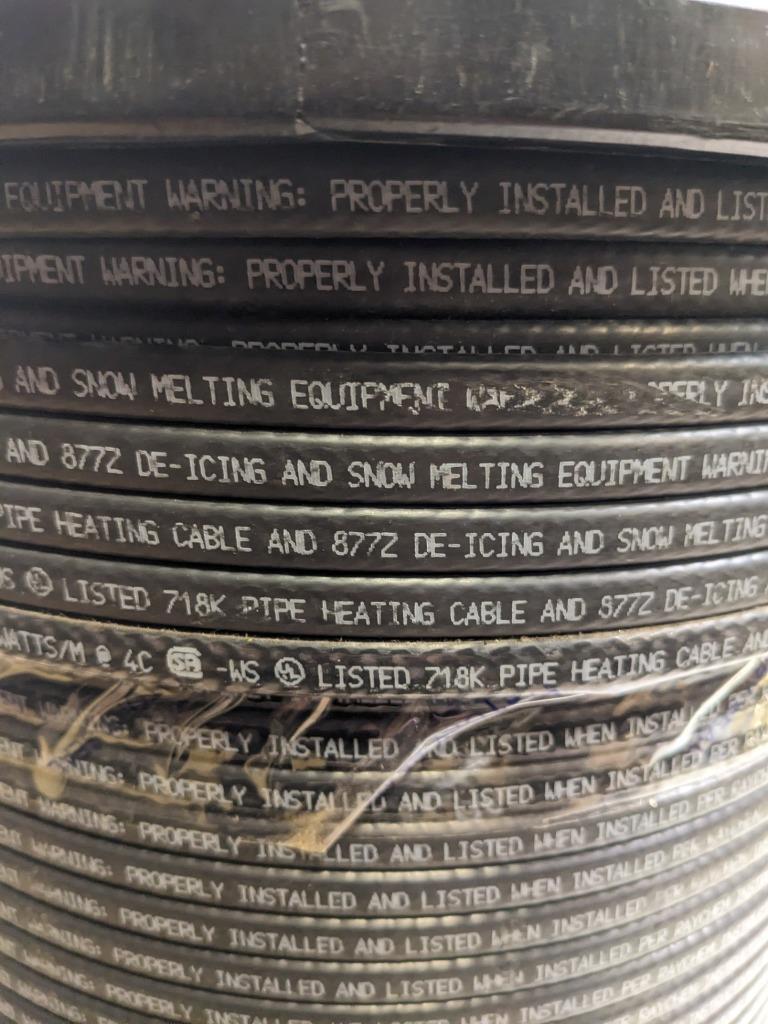 NVENT RAYCHEM WGRD-H622-1000 PARALLEL SELF-REG HEATING CABLE 240V 1000' NEW D0