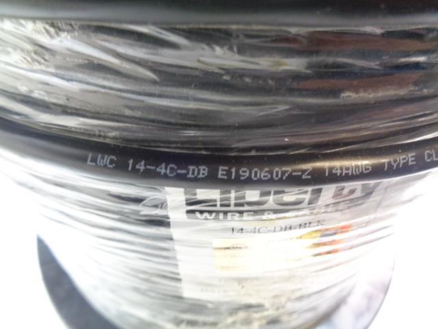 LIBERTY WIRE & CABLE 14-4C-DB-BLK 1000 FT 14AWG COPPER 4C SPEAKER CABLE NEW R12