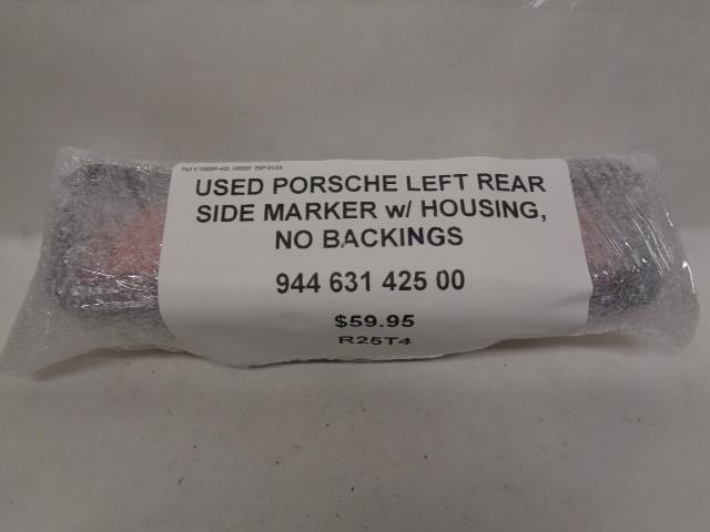 USED PORSCHE LEFT REAR SIDE MARKER w/ HOUSING, NO BACKINGS 944 631 425 00 R25T4