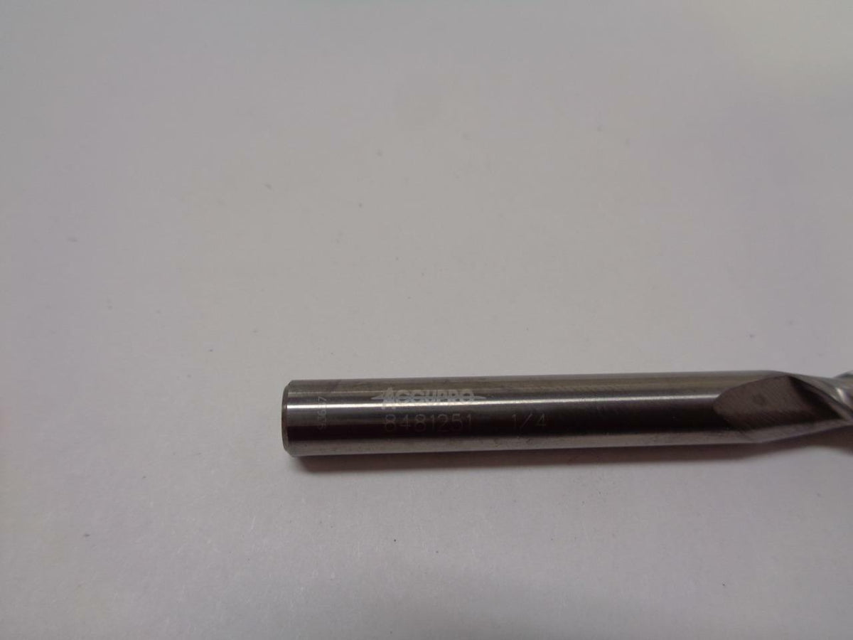 3PK ACCUPRO SOLID CARBIDE 1/4" X 1/4" X 3/4" X 2-1/2" 0.090R 2 FLUTE 08481251