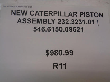 NEW CATERPILLAR PISTON ASSEMBLY 232.3231.01 | 546.6150.09521 | 232.3232 R11
