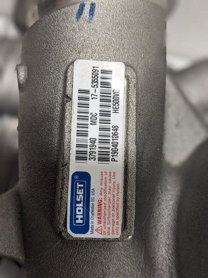 HOLSET/PACCAR 5355091TURBOCHARGER He500Vg WITH VGT ACTUATOR FOR Mx13 NEW BSG1