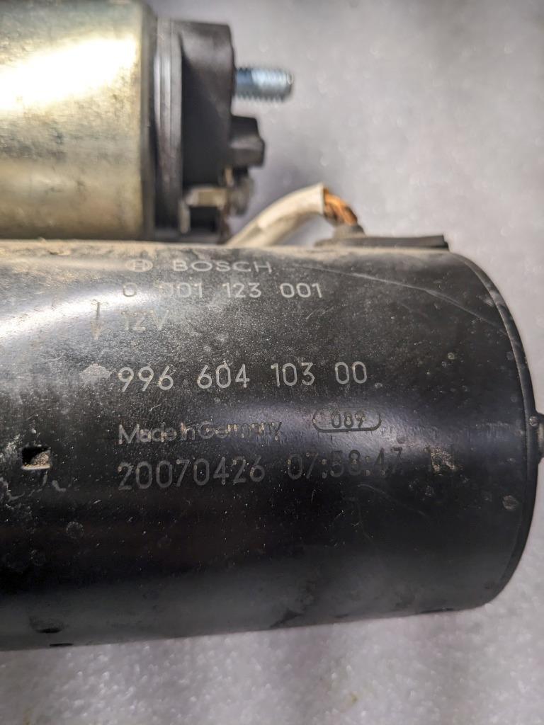PORSCHE 911/996 STARTER IGNITION BOSCH 99660410300 10-SPLINE USED 996B.G.L.
