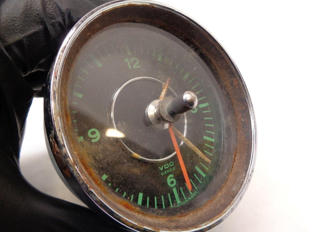 GENUINE PORSCHE 65-69 912 VDO GREEN 80MM CLOCK 90174170201 R23TE