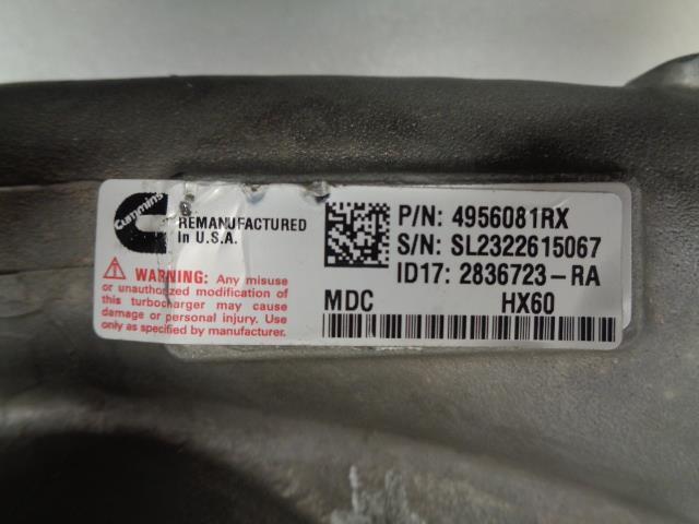 CUMMINS REMANUFACTURED 4956081RX TURBOCHARGER FOR QSK NEW E1