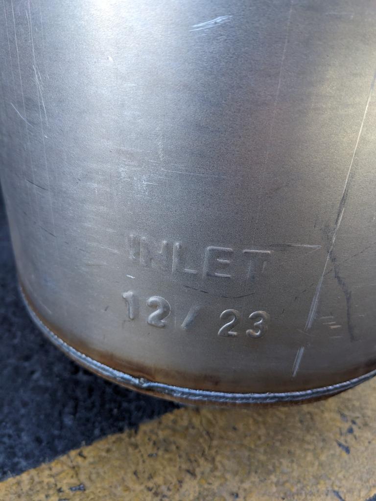 UNBRANDED EXHAUST MUFFLER 50-5/8" OVERALL LENGTH 5" INLET 12/23 NEW B2