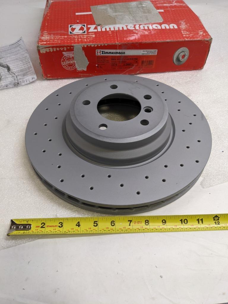 ZIMMERMANN 150.3441.52 FRONT DISC BRAKE ROTOR FOR BMW SPORT Z MIT ECE R90 NEW R3