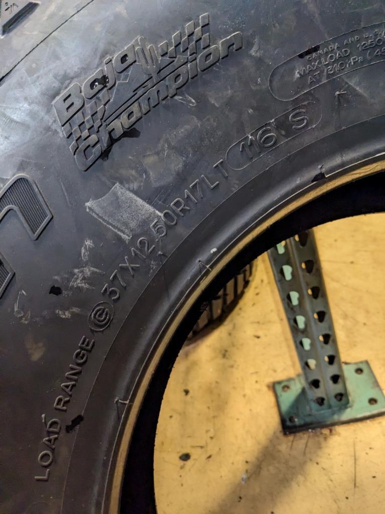 BFGOODRICH ALL TERRAIN T/A KO2 BSW LT 37X12.50 17 116S LRC 6PLY TIRE 80088 CQ2