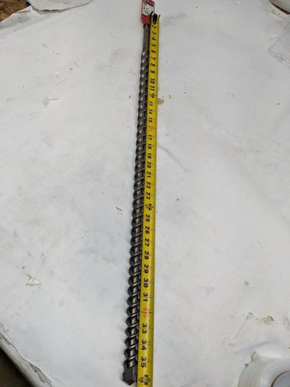 BOSCH ROTARY HAMMER DRILL 1" DRILL BIT 31" MAX DRILLING 39 OVERALL LG #2 NEW D0