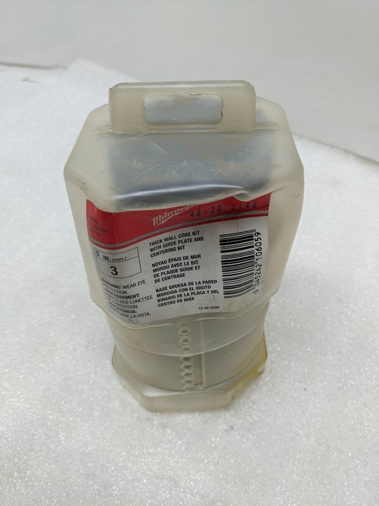 MILWAUKEE 48-20-5145 3" SDS-MAX/SPLINE THICK WALL CARBIDE TIP CORE BIT NEW R22T5