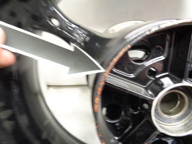 NEW ENKEI FRONT AND REAR MOTORCYCLE WHEEL FRONT 3X17 REAR 6X17 WITH USED ROTORS