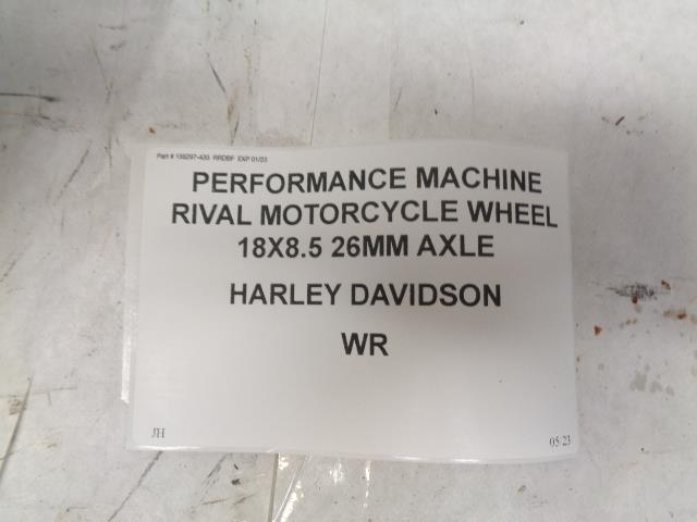 PERFORMANCE MACHINE RIVAL MOTORCYCLE WHEEL 18X8.5 26MM AXLE HARLEY DAVIDSON WR