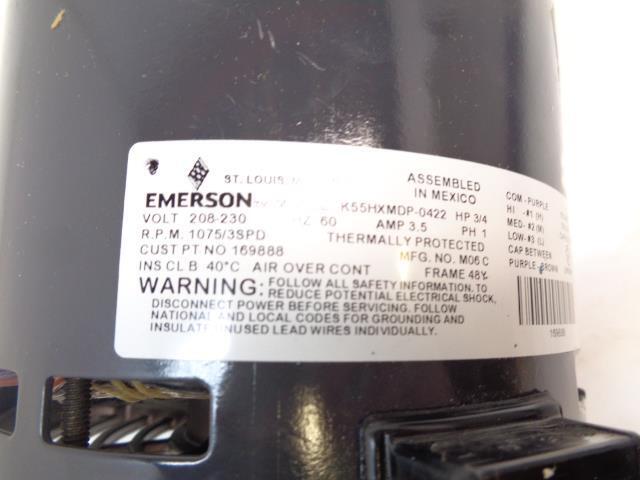 NEW EMERSON 3/4 HP DIRECT DRIVE BLOWER ZS1 0243559800 R32