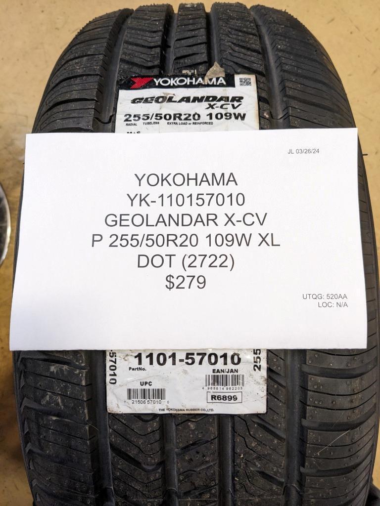 YOKOHAMA GEOLANDAR X-CV P 255 50 20 109W XL TIRE 110157010 CQ2