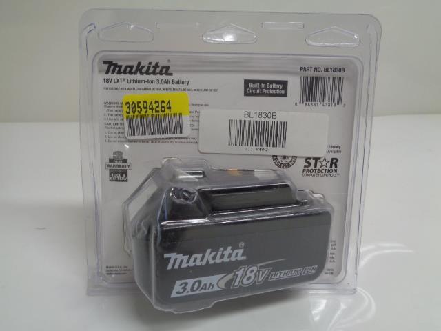 MAKITA BL1830B 18V LXT LITHIUM-ION 3.0AH BATTERY W/ L.E.D. CHARGE INDICATOR R30