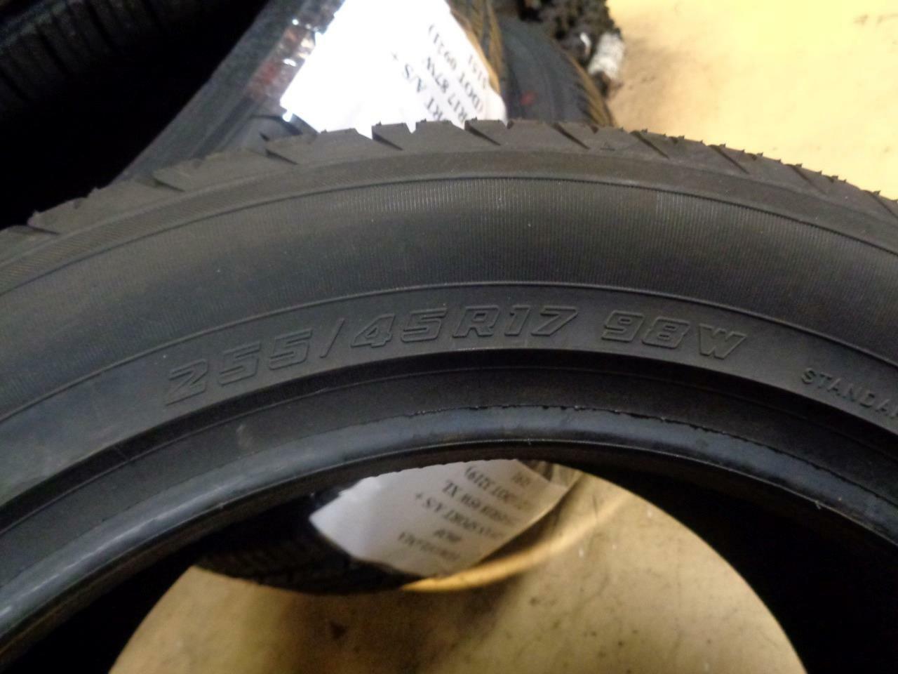 1 NEW YOKOHAMA ADVAN SPORT AS+ 255 45 17 98W TIRE 40626