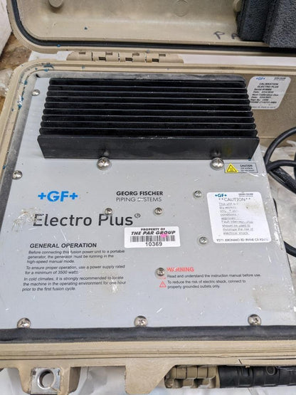 GEORGE FISCHER ELECTRO PLUS- PIPING SYSTEM-GENERAL OPERATION-10369-USED B2