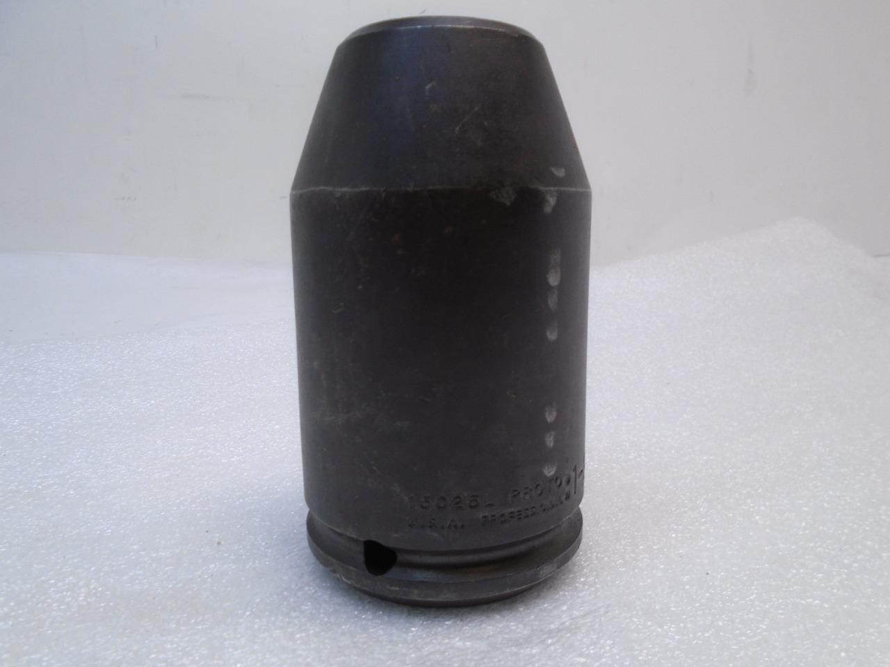 NEW STANLEY PROTO 15025L 1-1/2 IN. DR. IMPACT SOCKET 1-9/16. 6 PT. R22