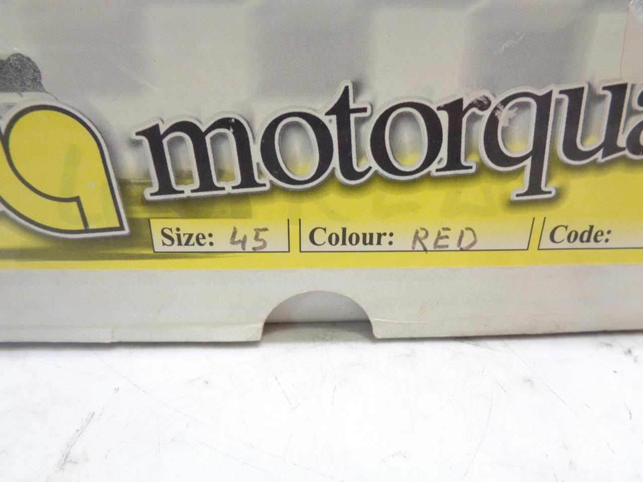 PAIR NEW MOTOR QUALITY RACING SHOES RED SIZE 10.5-11(45) SR