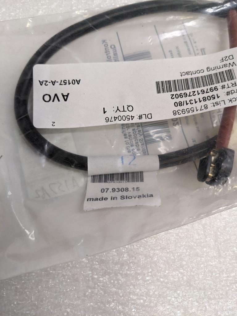 PORSCHE 99761276902 FRONT DISC BRAKE PAD WEAR SENSOR FOR 09-11 911 C NEW PGB2TB