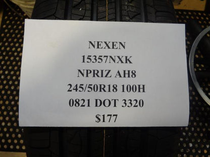 2 NEXEN NPRIZ AH8 P 245 50 18 100H SL ALL SEASON TIRES 15357NXK CQ1