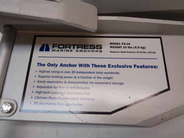 FORTRESS 10 LB. ANCHOR FOR 33-38' BOATS FX-16 I1