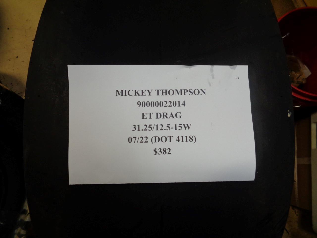 NOS MICKEY THOMPSON ET DRAG 31.25 12.5 15W STIFF SIDEWALL TIRE 90000022014 CQ3