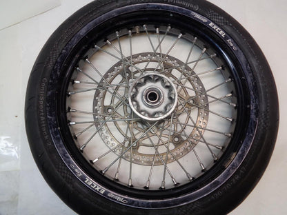 USED EXCEL TAKASAGO 17X3.5 WHEEL CONTINENTAL CONTISPORT ATTACK 2 120/70ZR17 SR