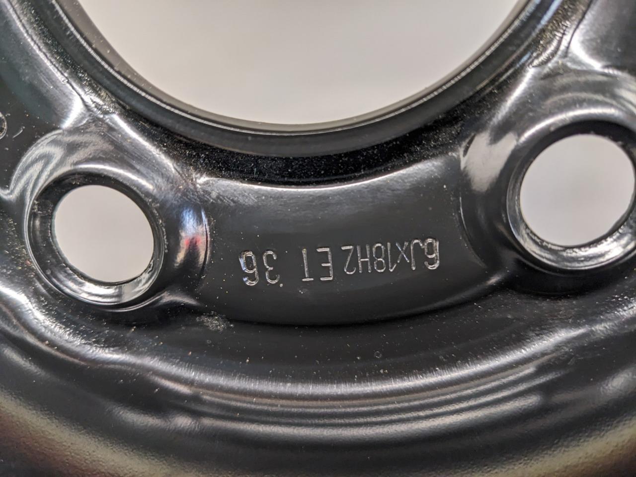 1 SPACEMASTER TIRE 8R0601027 18" x 6" 5 x 112MM  FOR AUDI 11.7314 Q5 SUV B2