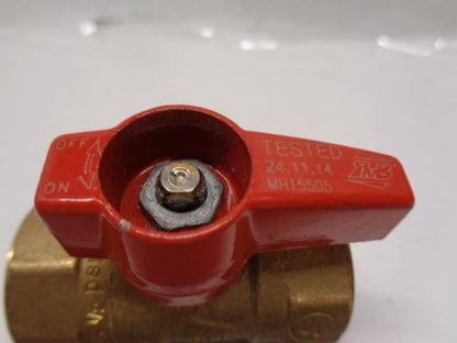 NEW BRS GAS BALL VALVE 3/4" 450 CWP S195 5G R22T9
